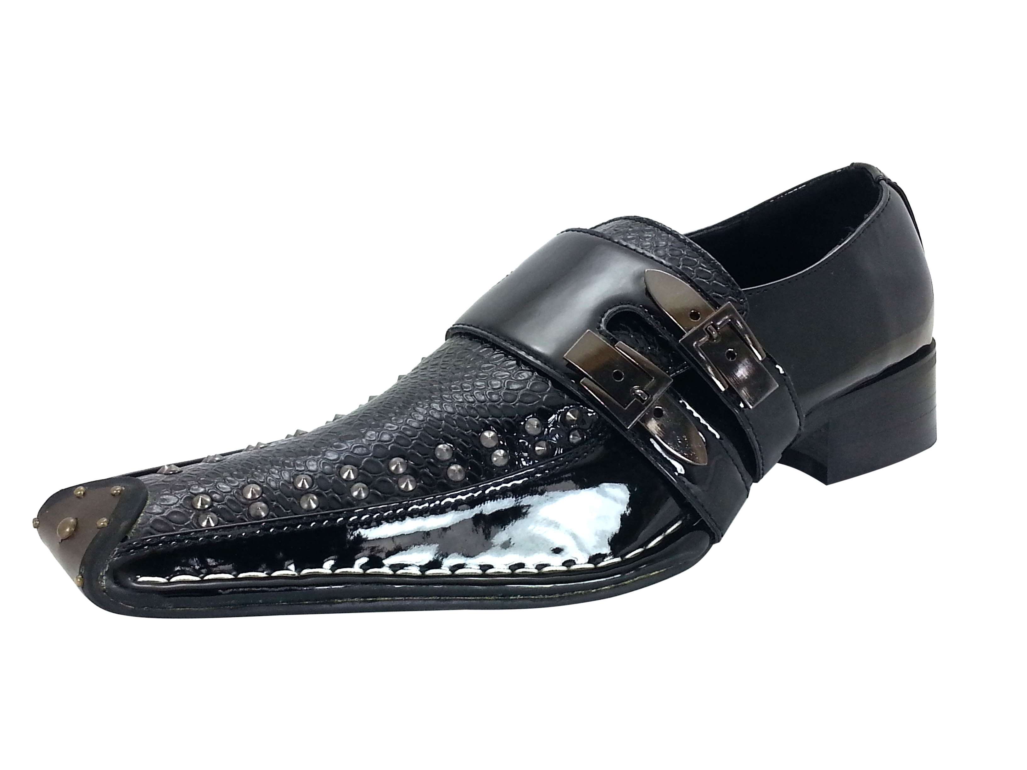 Mens Dress Shoes Slip On Loafers Black Goldenhorse fashion ...